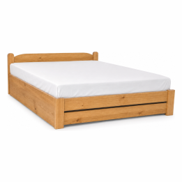 Łóżko dębowe sęczne AMETYST 4/1 (rama drewniana) wymiar 120x200