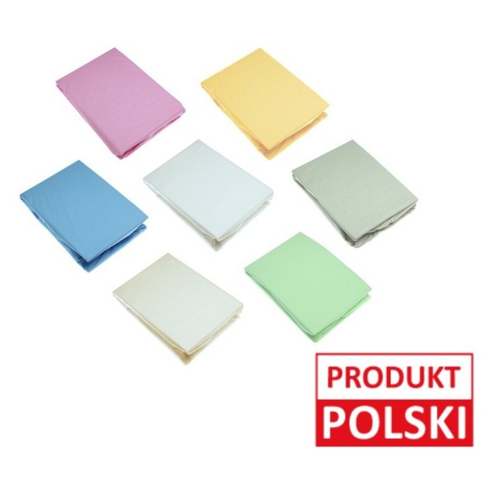 Prześcieradło nieprzemakalne frotte 170x90 z gumką KOLORY