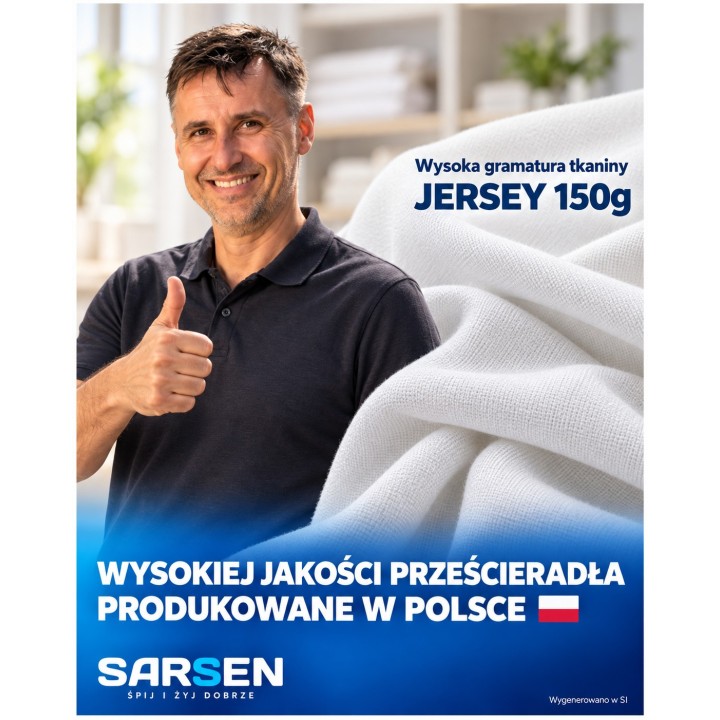 Prześcieradło bawełniane jersey 200x80 z gumką KOLORY
