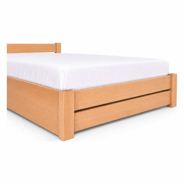 Łóżko bukowe AMETYST 4/3 (rama drewniana) wymiar 80x190